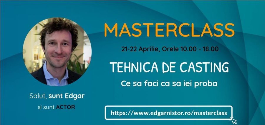 Afișul primei ediții a cursului Tehnică de casting, 2018